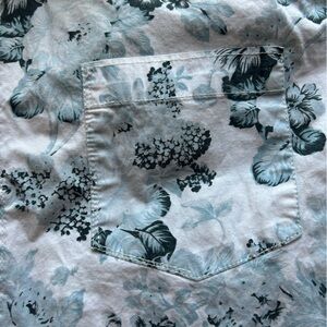 PD&C Blue and White Floral Shirt